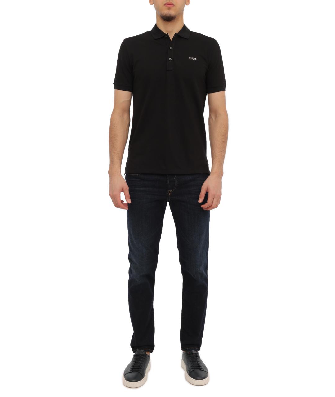 HUGO Хлопковое поло с коротким рукавом, фото 1