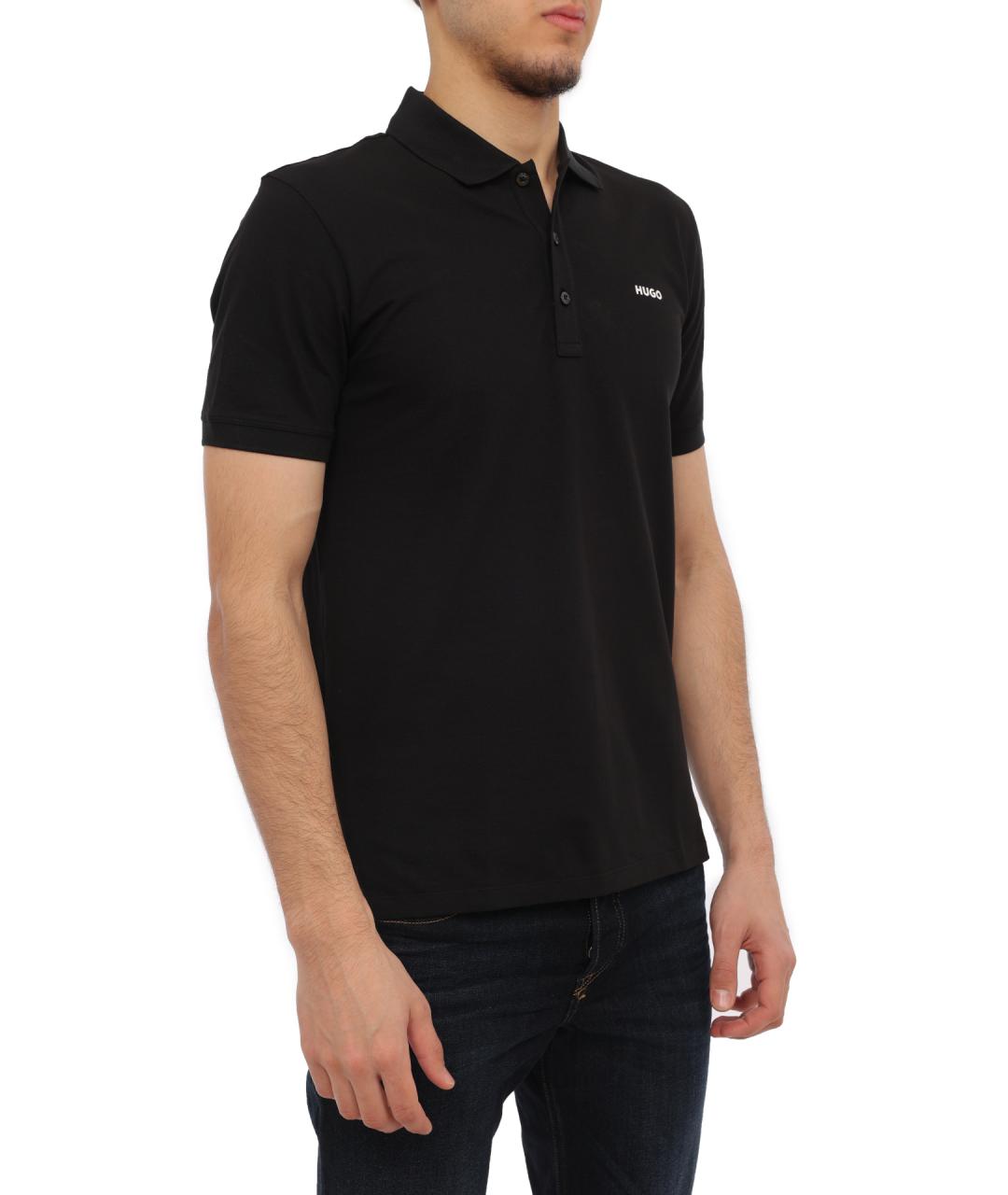 HUGO Хлопковое поло с коротким рукавом, фото 4
