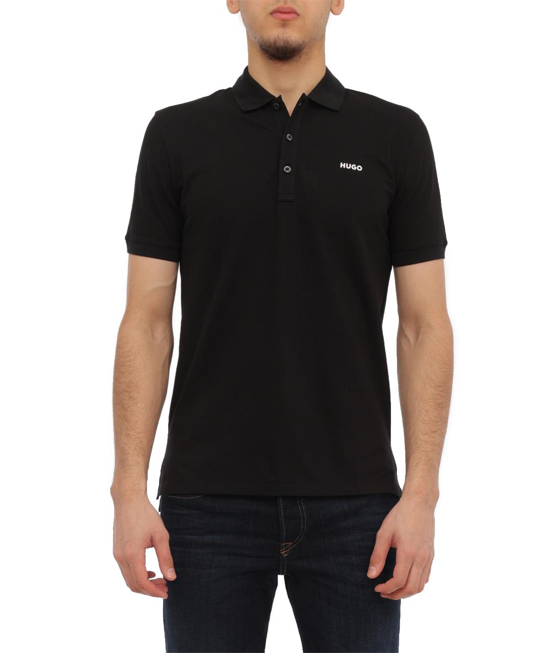 HUGO Хлопковое поло с коротким рукавом, фото 2