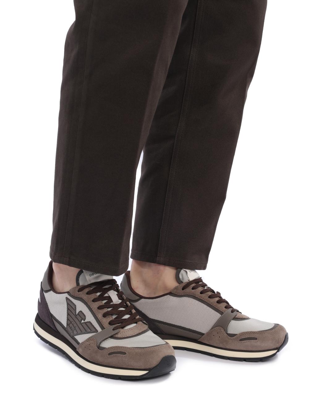 EMPORIO ARMANI Мульти низкие кроссовки / кеды, фото 7