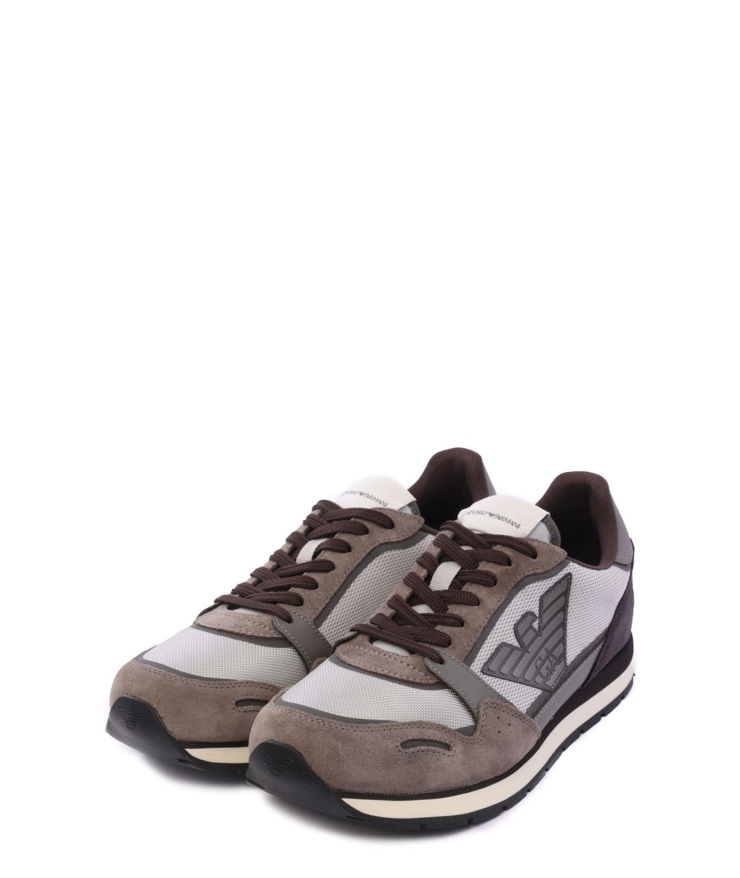 EMPORIO ARMANI Мульти низкие кроссовки / кеды, фото 2