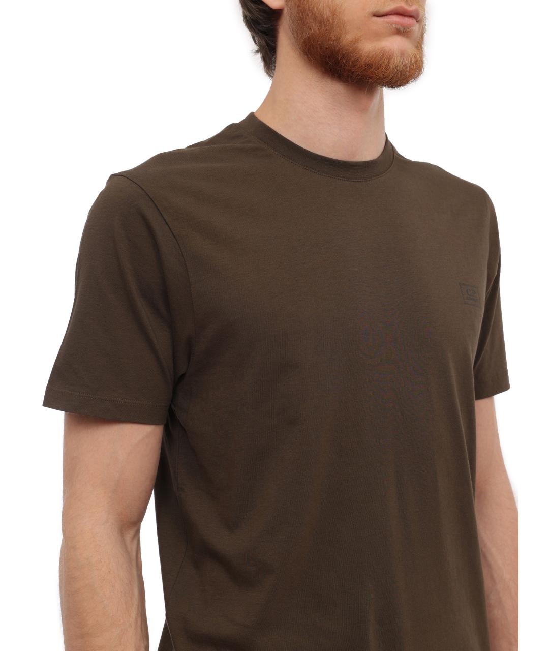 CP COMPANY Хаки хлопковая футболка, фото 4