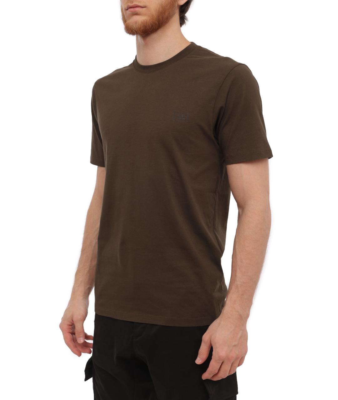CP COMPANY Хаки хлопковая футболка, фото 3