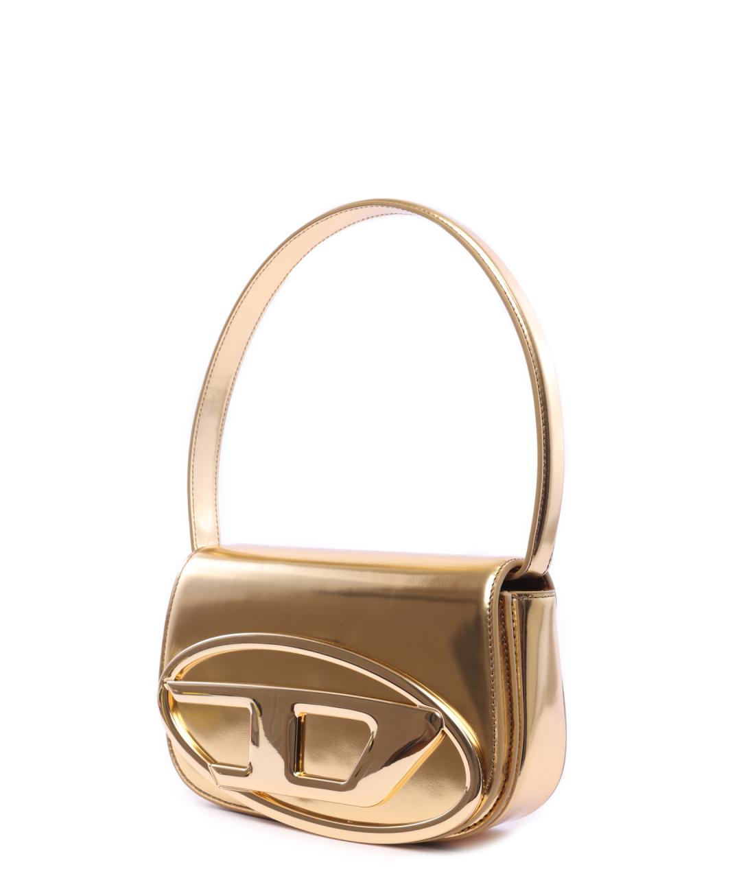 DIESEL Золотая сумка через плечо, фото 3