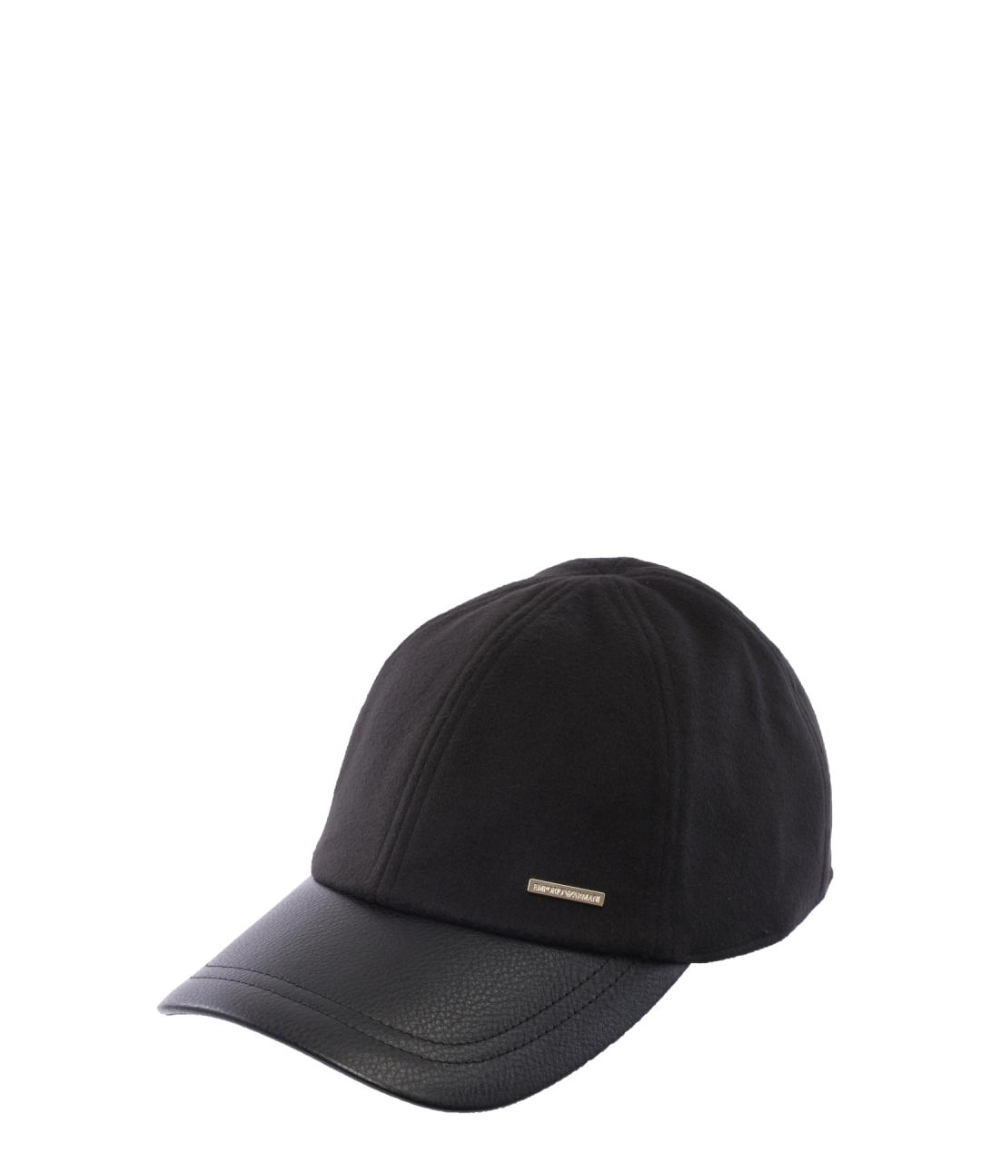EMPORIO ARMANI Черная кепка/бейсболка, фото 1