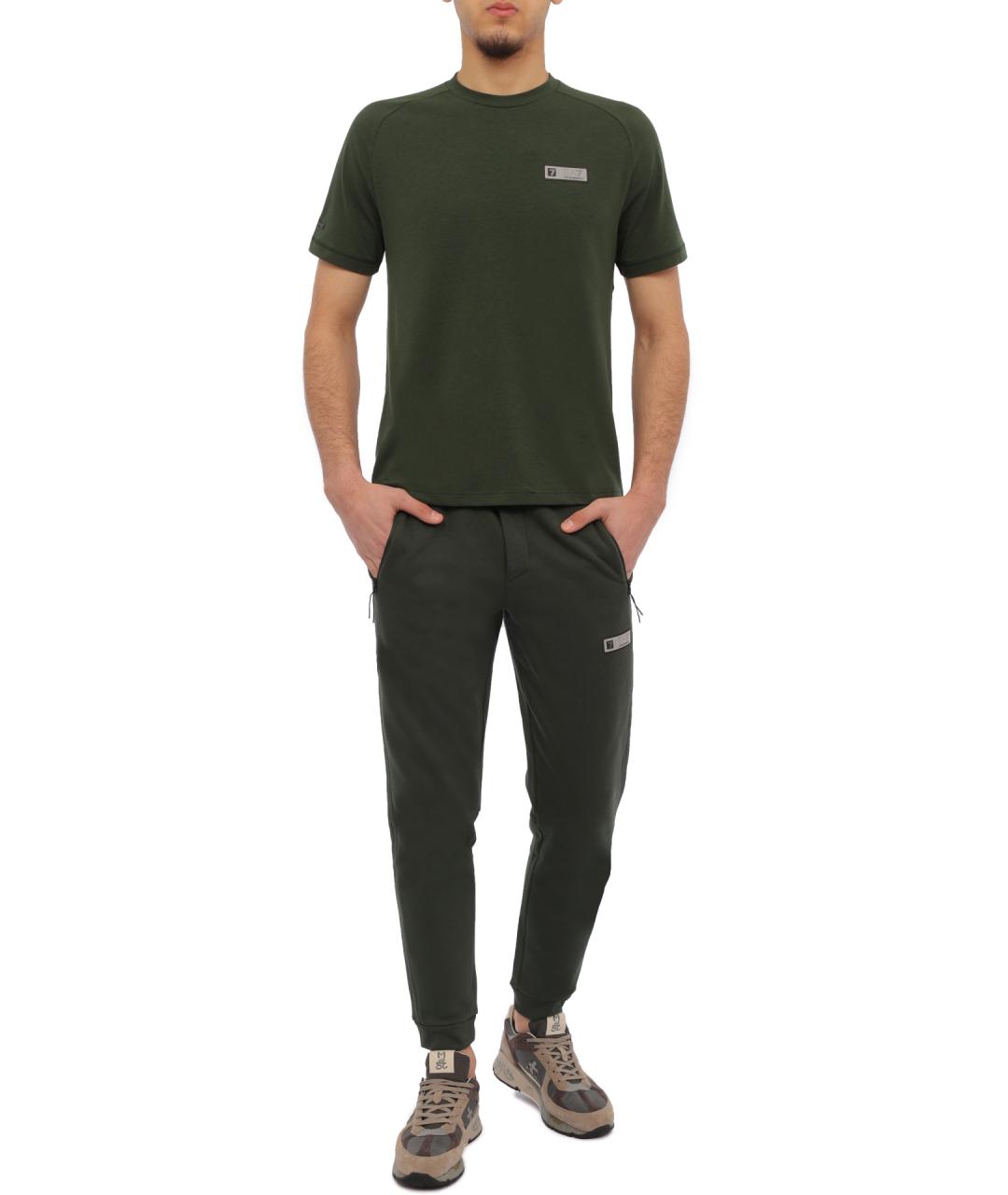 EA7 Хаки повседневные брюки, фото 2