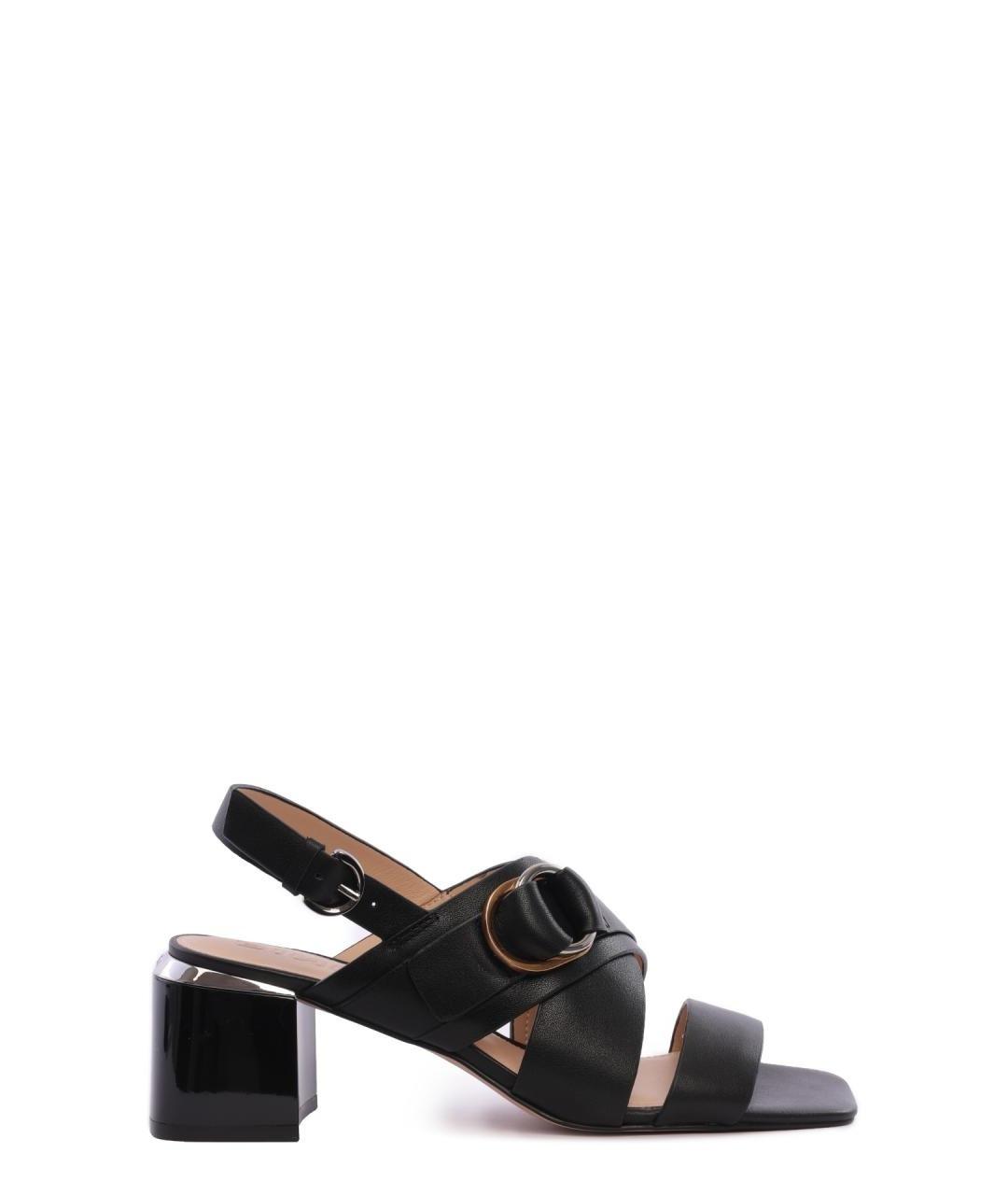 PINKO Черные босоножки, фото 1