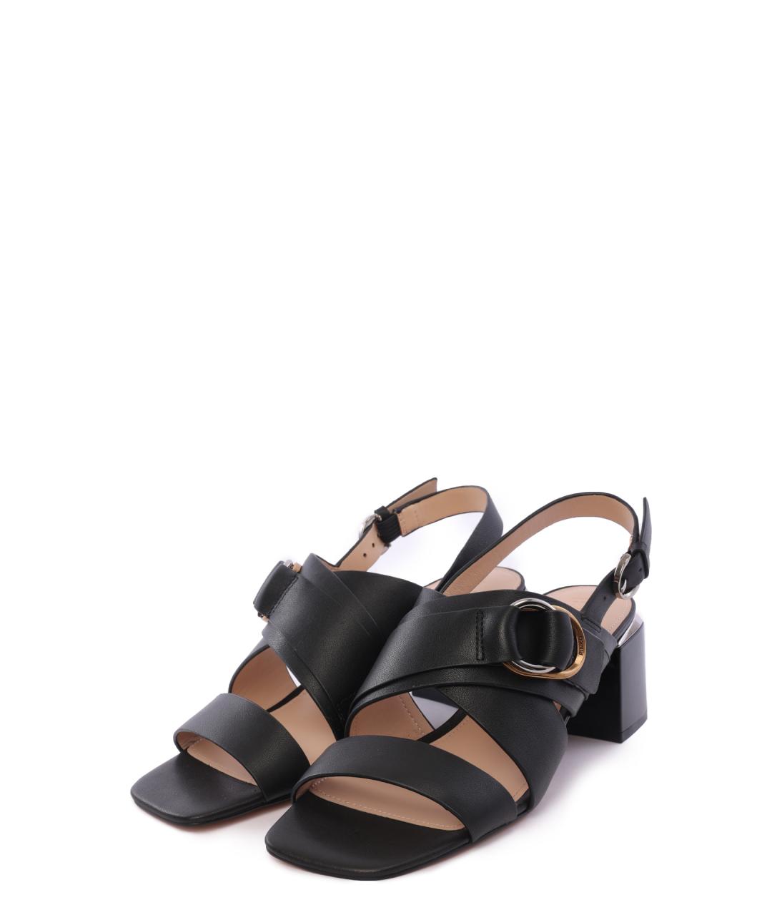 PINKO Черные босоножки, фото 2
