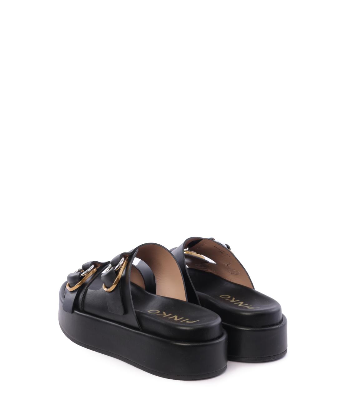 PINKO Черные шлепанцы, фото 3