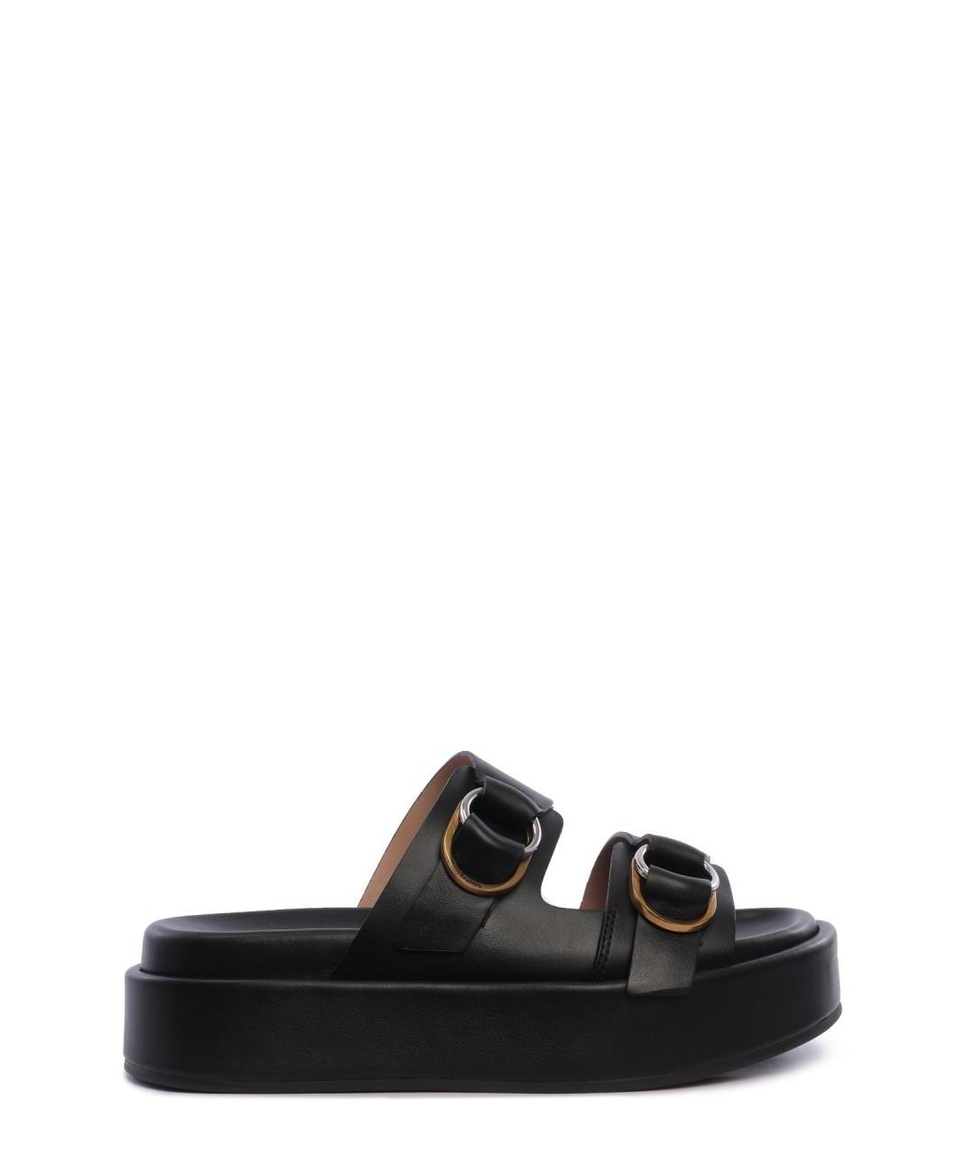 PINKO Черные шлепанцы, фото 1