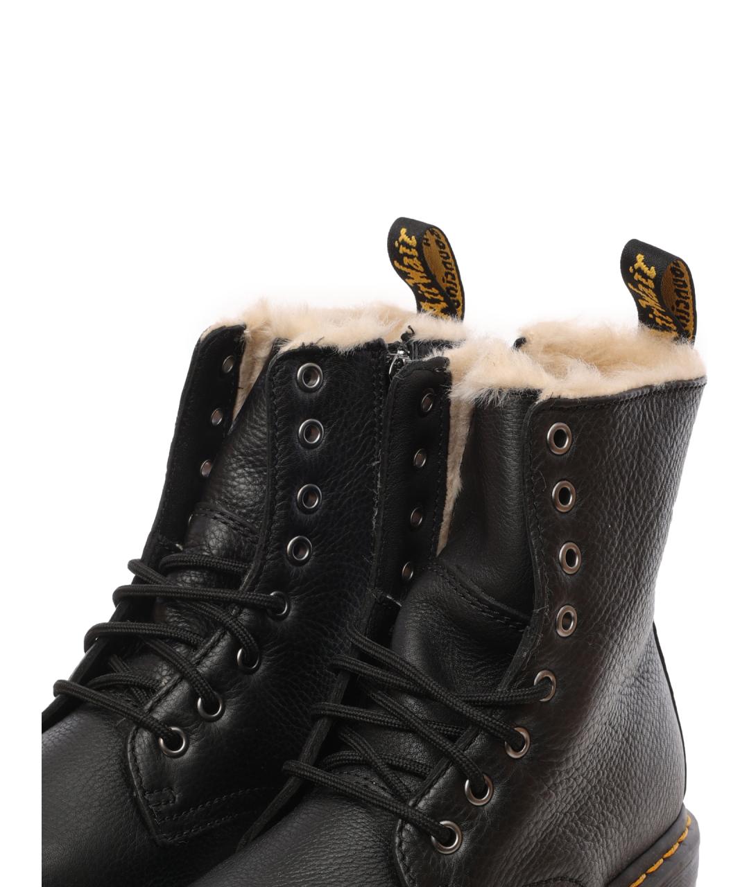 DR. MARTENS Черные кожаные ботинки, фото 6