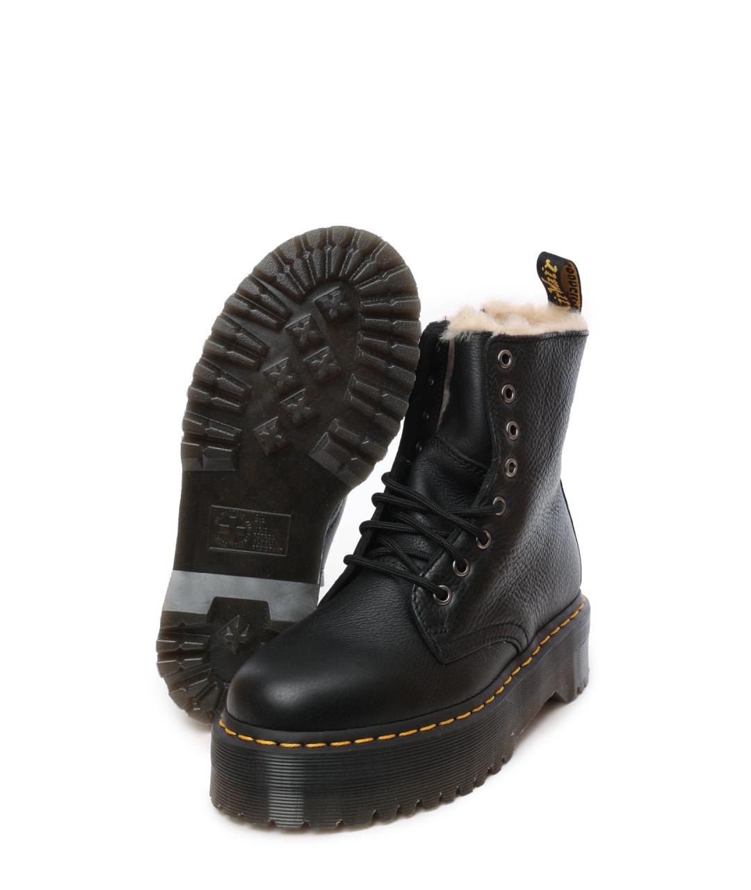 DR. MARTENS Черные кожаные ботинки, фото 4