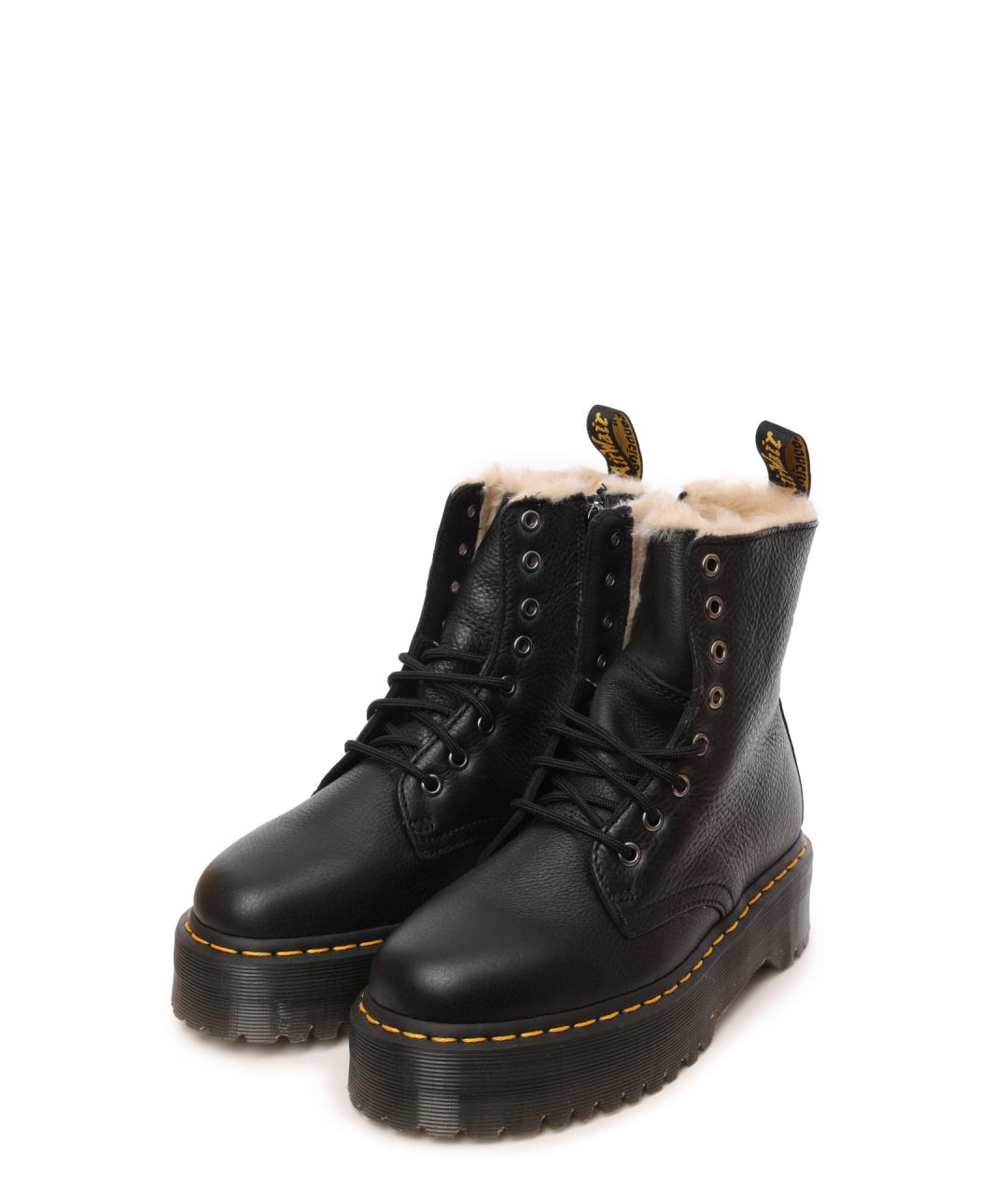 DR. MARTENS Черные кожаные ботинки, фото 2