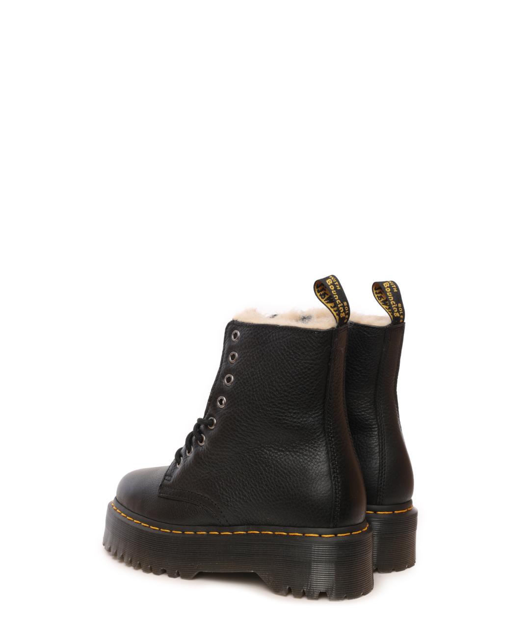 DR. MARTENS Черные кожаные ботинки, фото 3