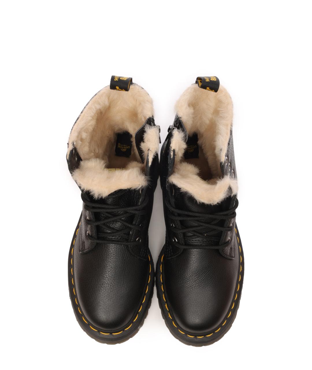 DR. MARTENS Черные кожаные ботинки, фото 5