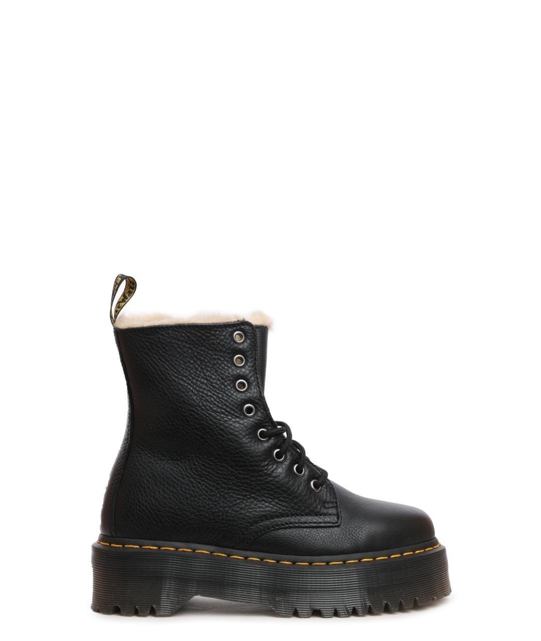 DR. MARTENS Черные кожаные ботинки, фото 1