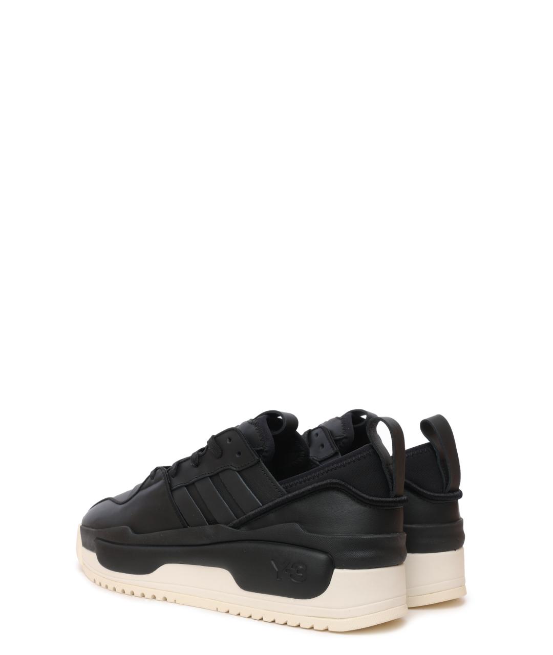 Y-3 Черные низкие кроссовки / кеды, фото 3