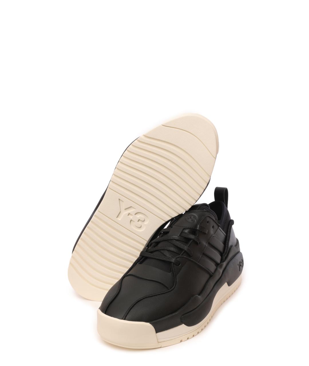 Y-3 Черные низкие кроссовки / кеды, фото 4
