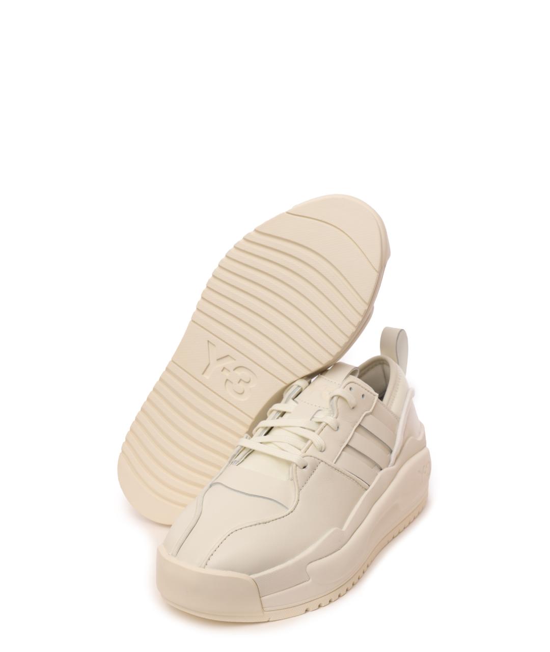 Y-3 Белые низкие кроссовки / кеды, фото 4