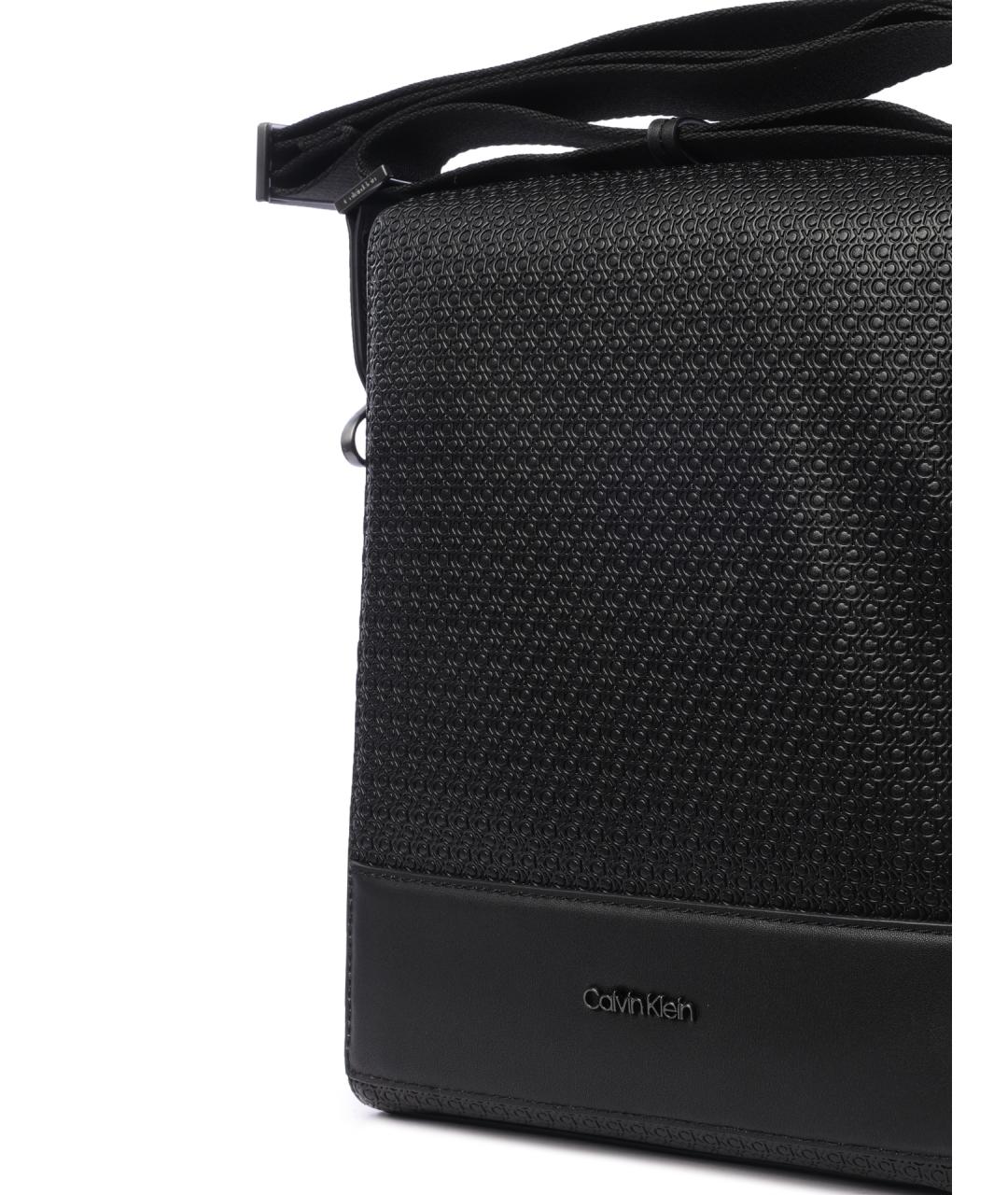 CALVIN KLEIN Черная сумка на плечо, фото 5