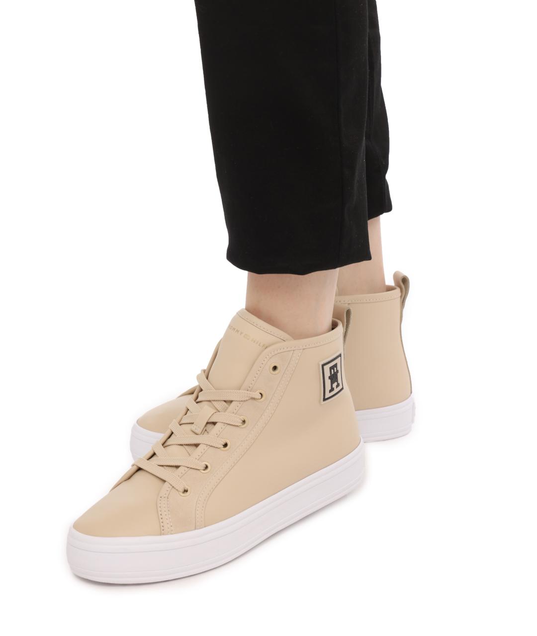 TOMMY HILFIGER Бежевые кеды, фото 7
