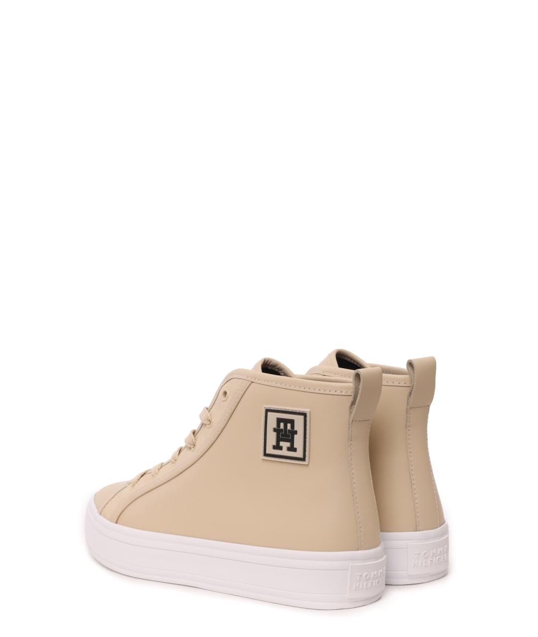 TOMMY HILFIGER Бежевые кеды, фото 3