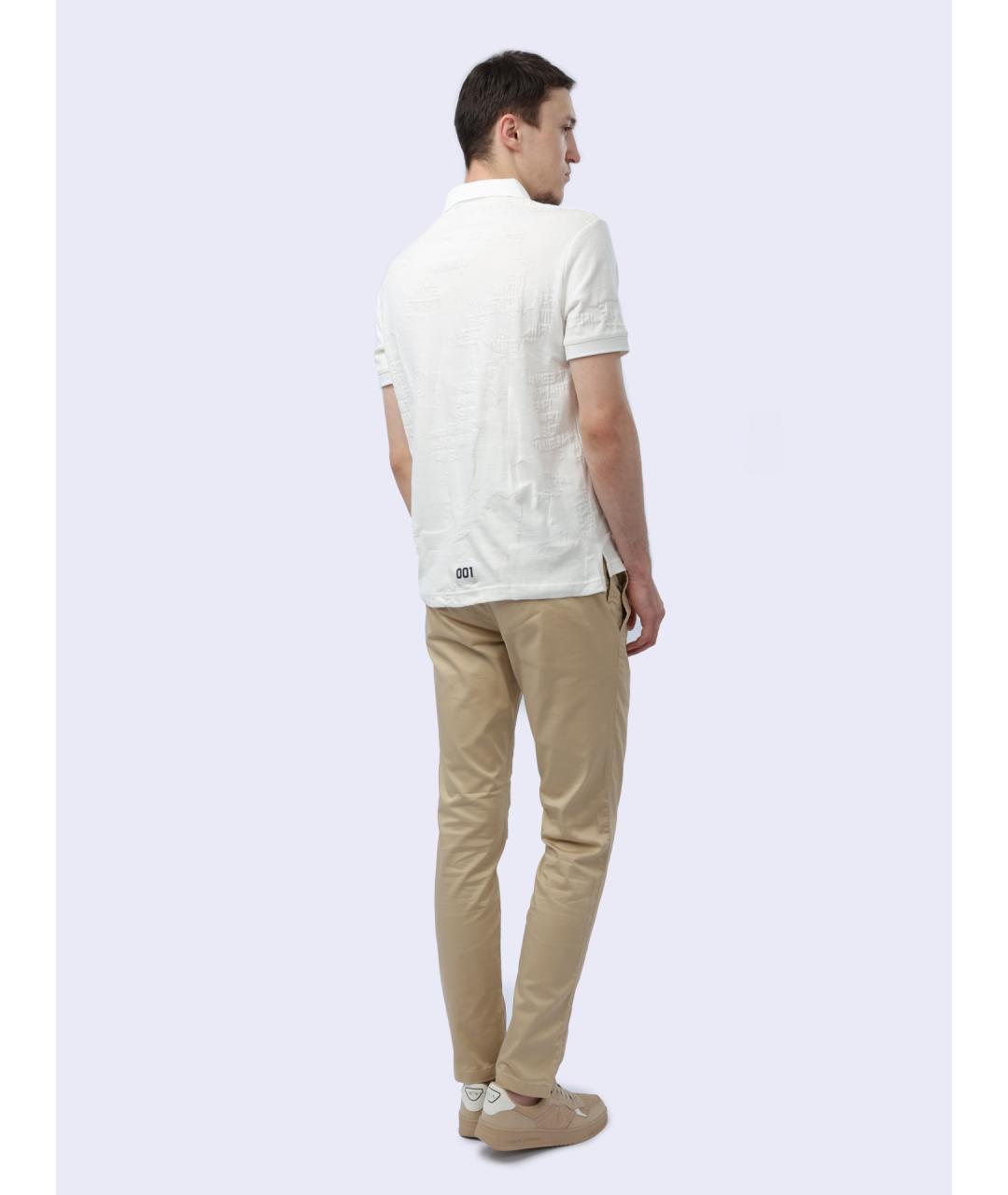 ARMANI EXCHANGE Белое хлопковое поло с коротким рукавом, фото 6