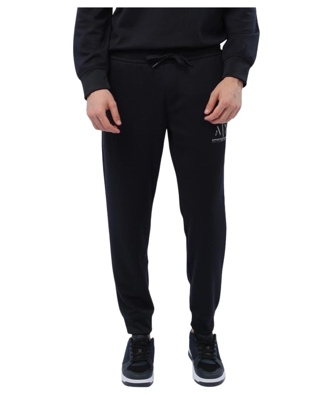 ARMANI EXCHANGE Темно-синие хлопковые повседневные брюки, фото 1