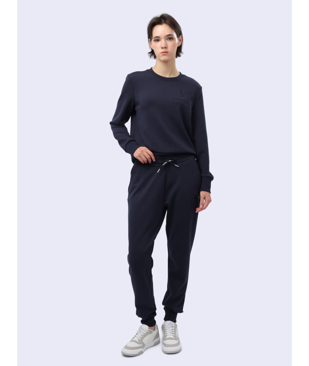 ARMANI EXCHANGE Синие прямые брюки, фото 2