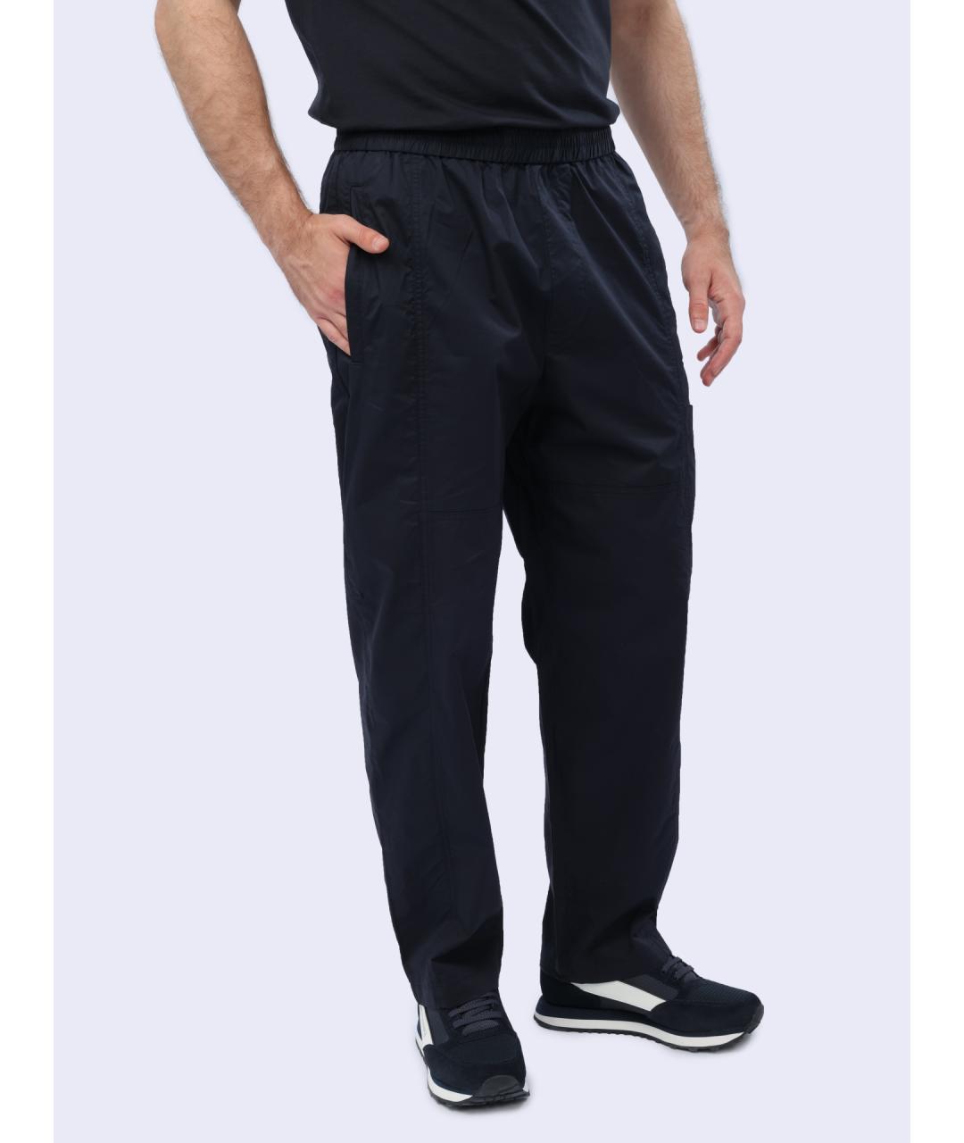 ARMANI EXCHANGE Темно-синие повседневные брюки, фото 4