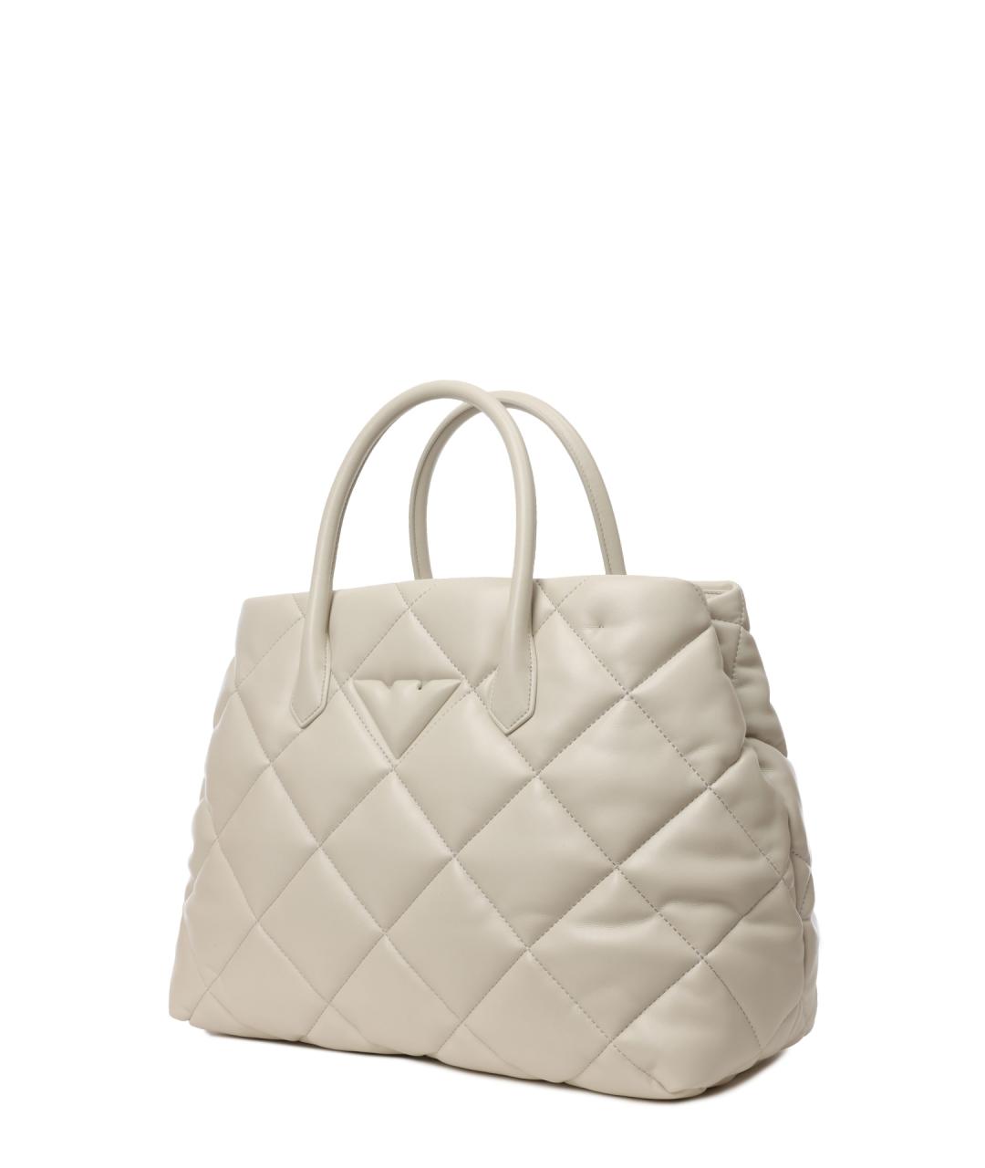 EMPORIO ARMANI Бежевая сумка через плечо, фото 3