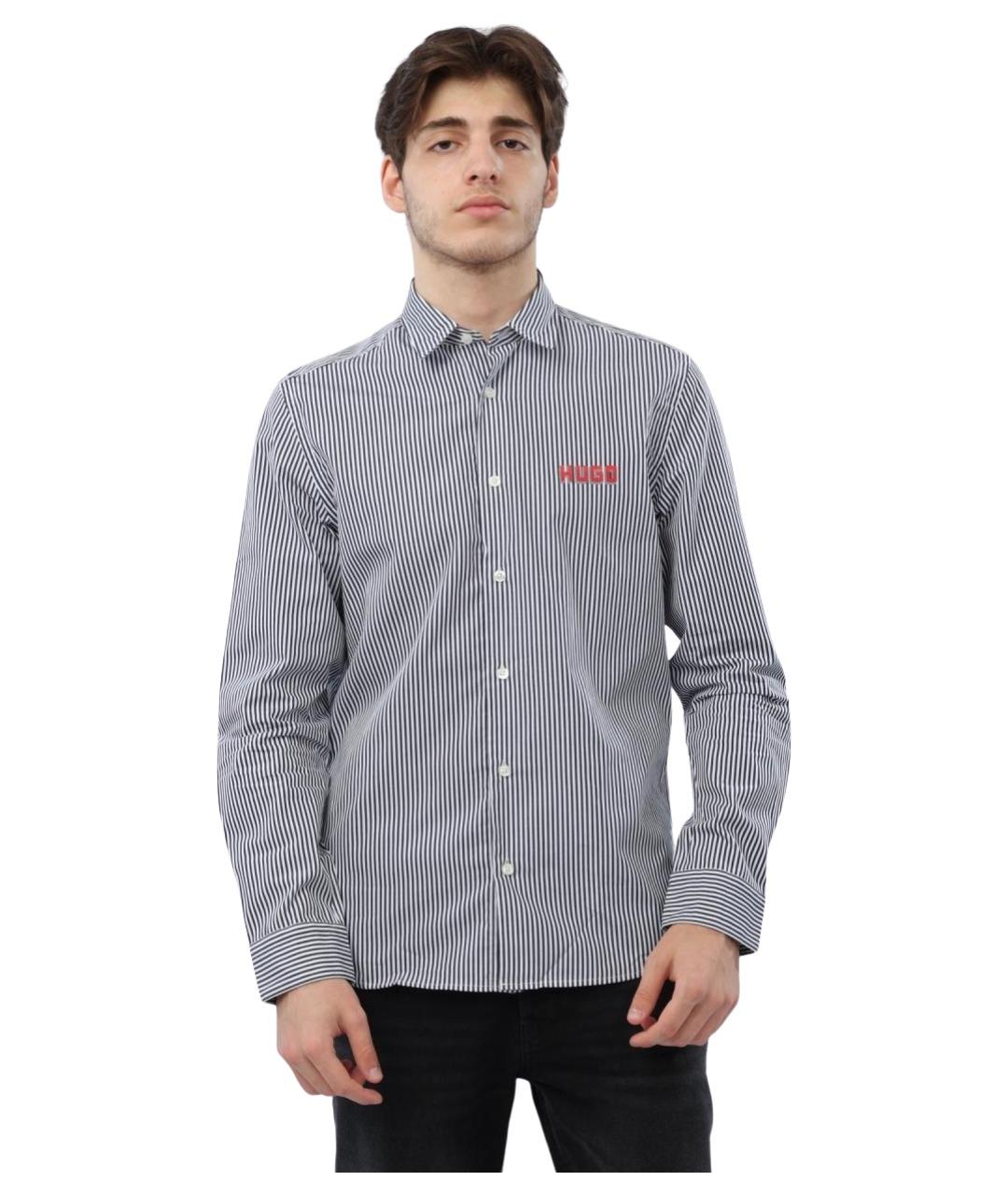 HUGO Мульти хлопковая кэжуал рубашка, фото 1