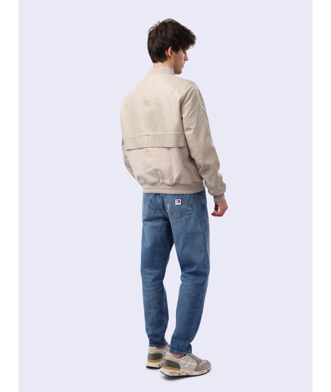 CALVIN KLEIN Кожаная куртка, фото 4