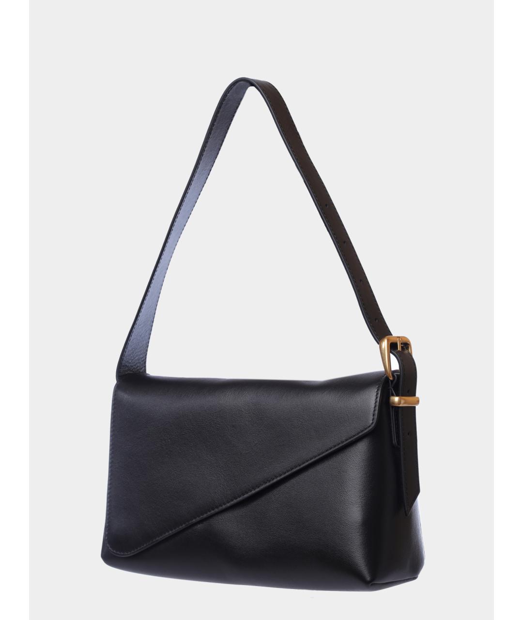 WANDLER Черная кожаная сумка через плечо, фото 2