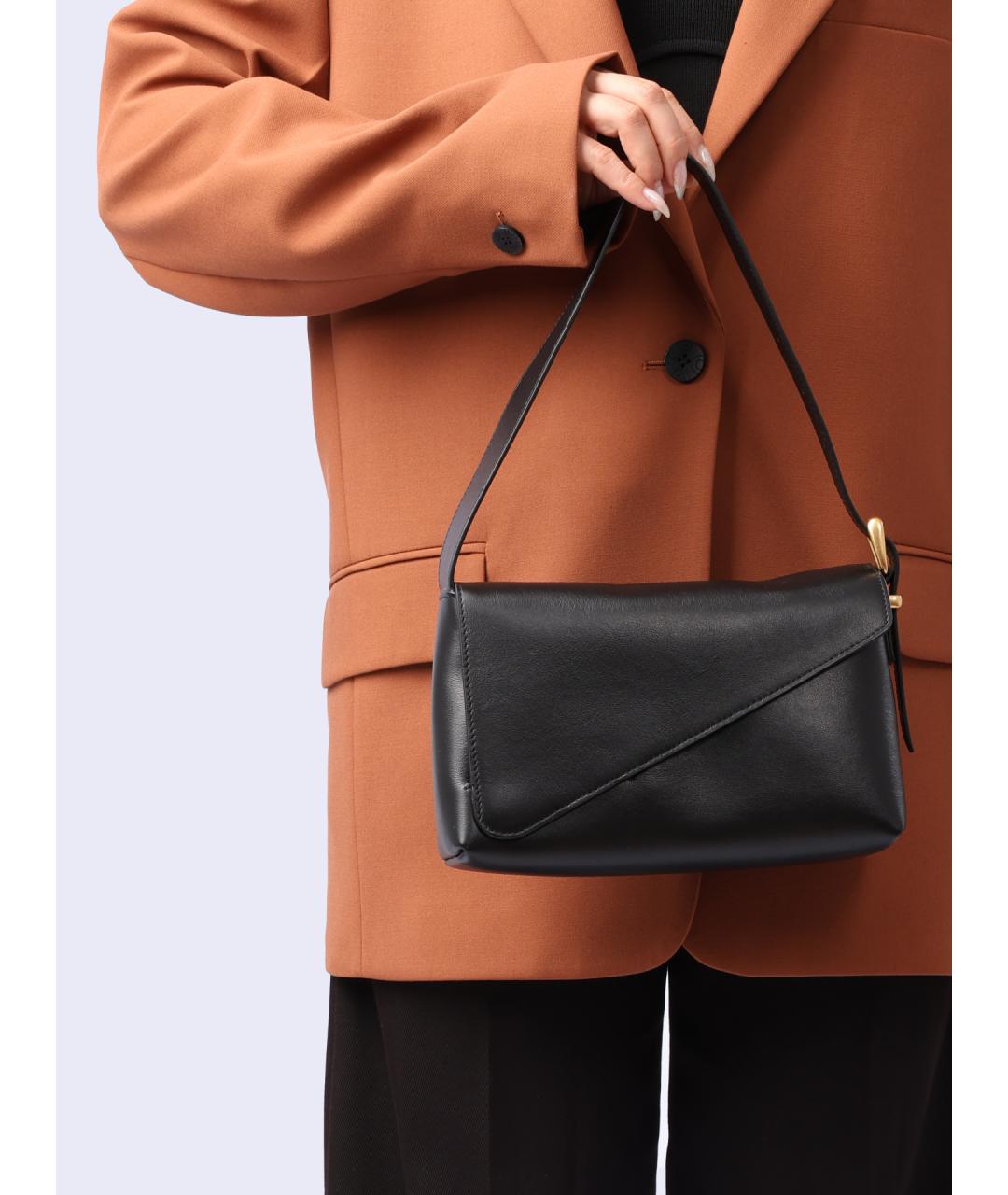 WANDLER Черная кожаная сумка через плечо, фото 5