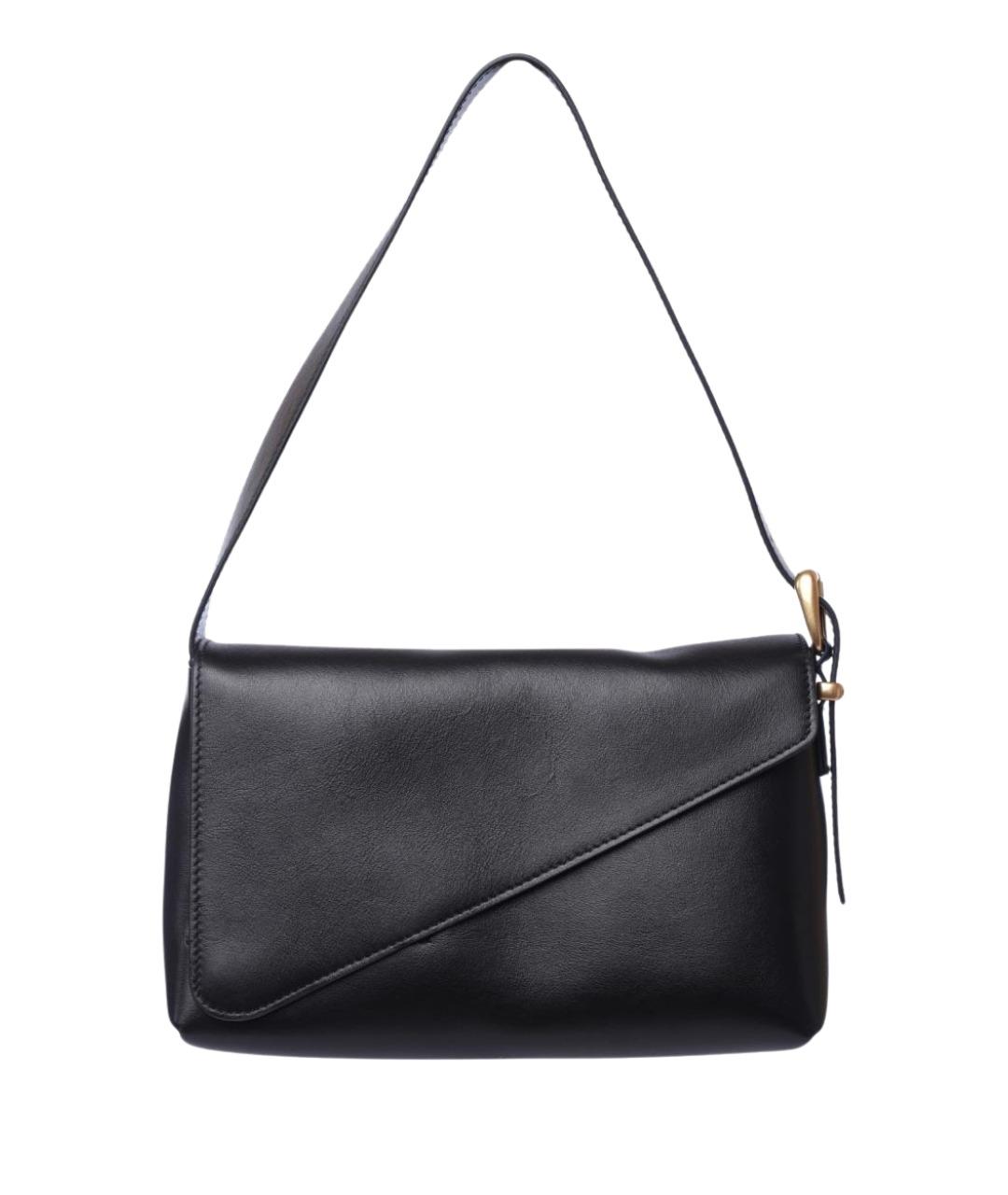 WANDLER Черная кожаная сумка через плечо, фото 1