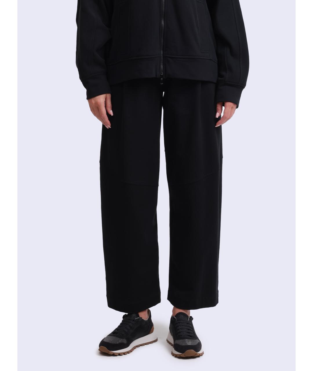 BRUNELLO CUCINELLI Черные прямые брюки, фото 6