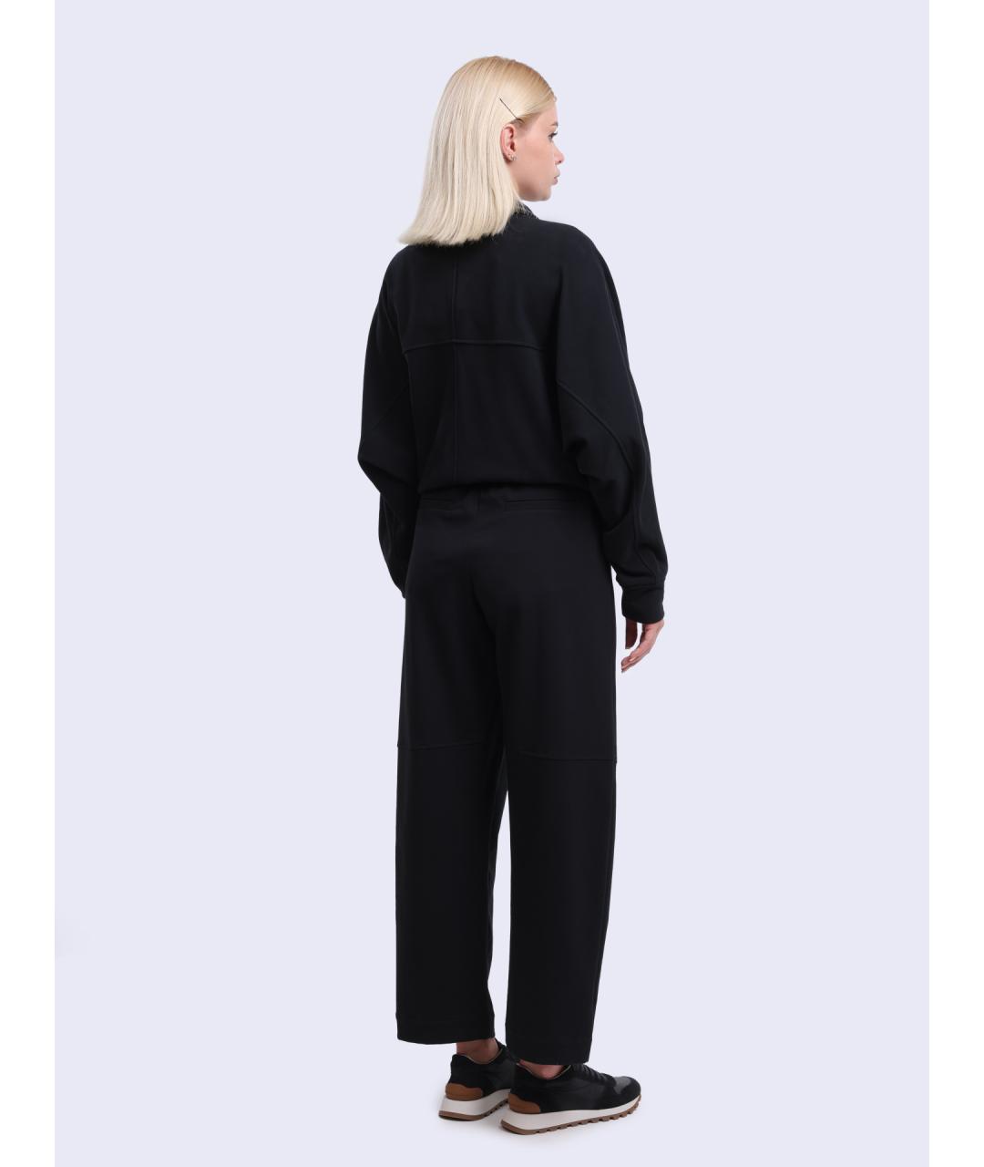 BRUNELLO CUCINELLI Черные прямые брюки, фото 5