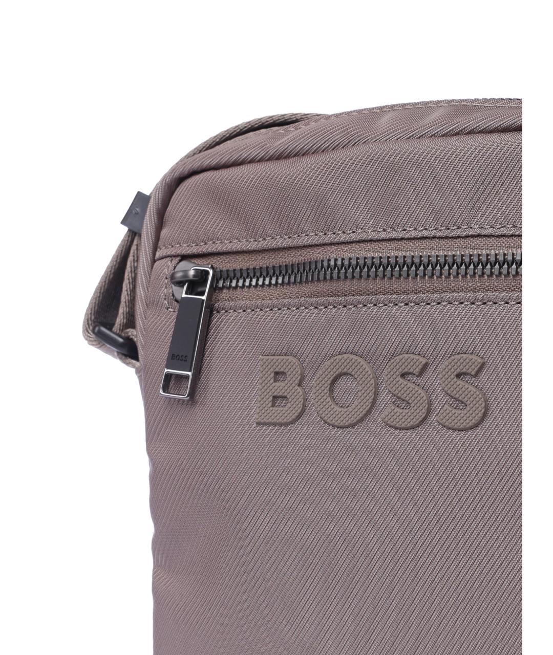 HUGO BOSS Серая сумка на плечо, фото 4