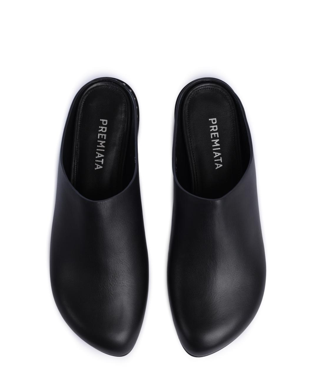 PREMIATA Черные кожаные мюли, фото 4