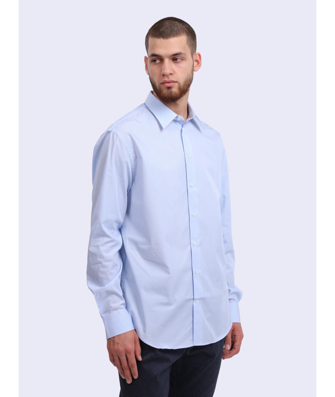 EMPORIO ARMANI Голубая кэжуал рубашка, фото 3