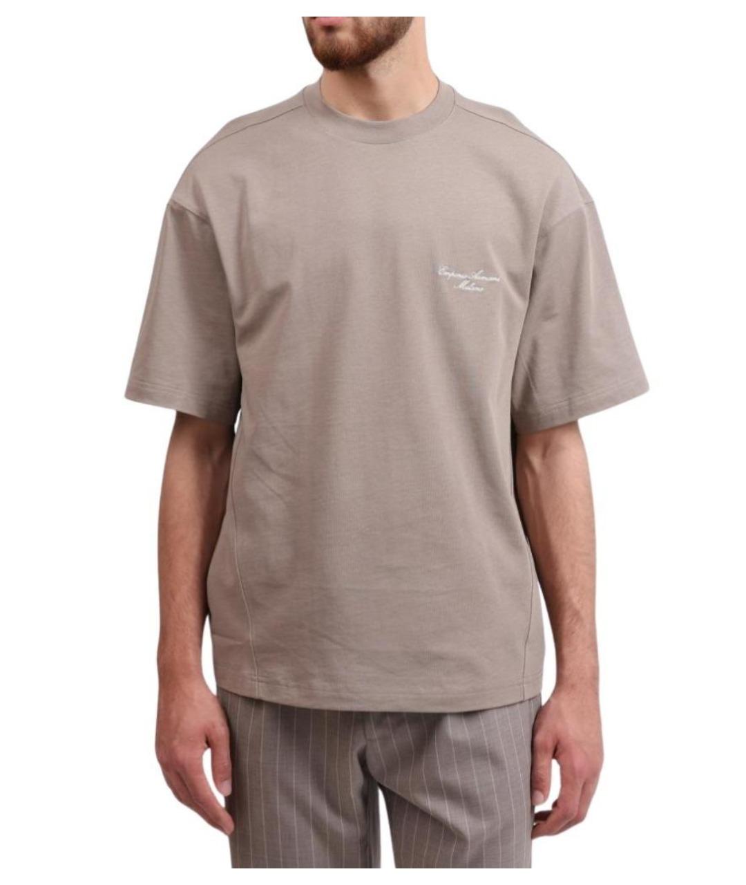 EMPORIO ARMANI Хлопковая футболка, фото 1