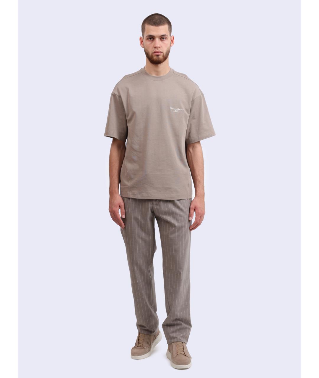 EMPORIO ARMANI Хлопковая футболка, фото 2