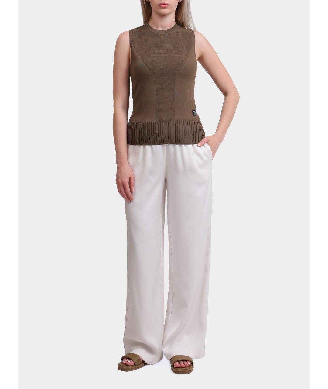 ARMANI EXCHANGE Белые прямые брюки, фото 2