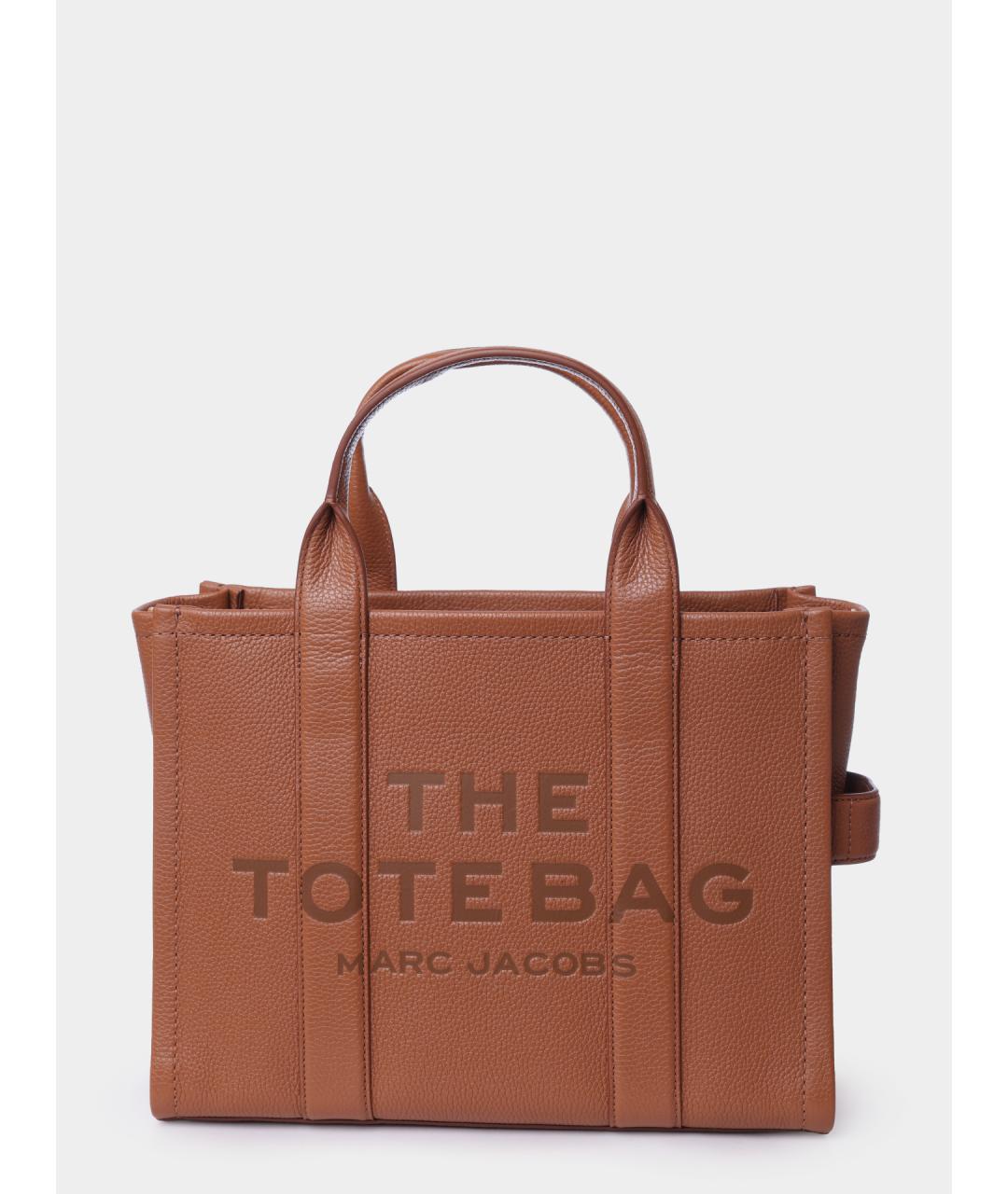 MARC JACOBS Коричневая кожаная сумка тоут, фото 6