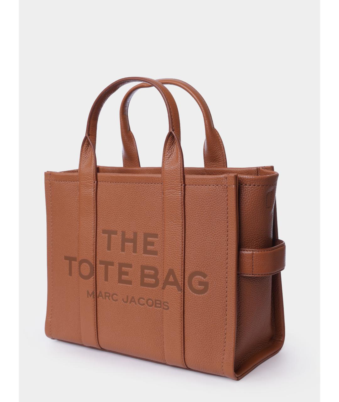 MARC JACOBS Коричневая кожаная сумка тоут, фото 2