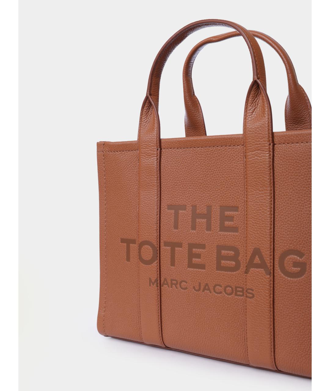MARC JACOBS Коричневая кожаная сумка тоут, фото 3