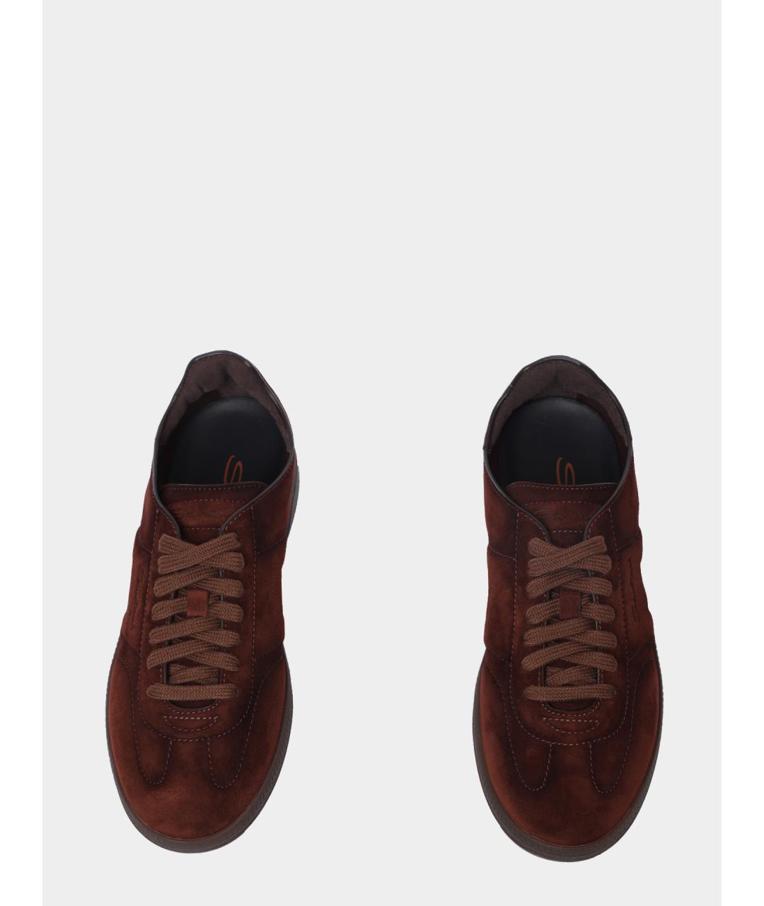 SANTONI Замшевые кеды, фото 3