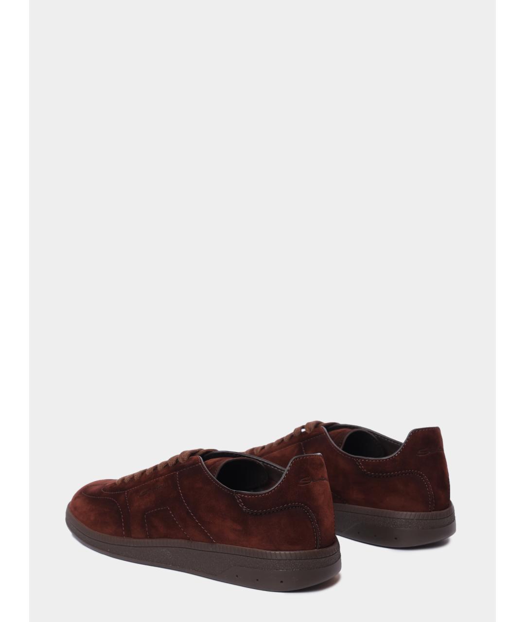 SANTONI Замшевые кеды, фото 5