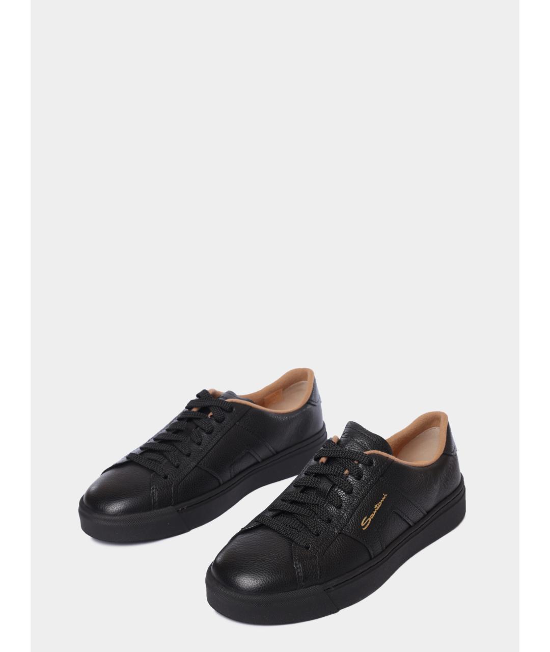 SANTONI Кожаные кеды, фото 2